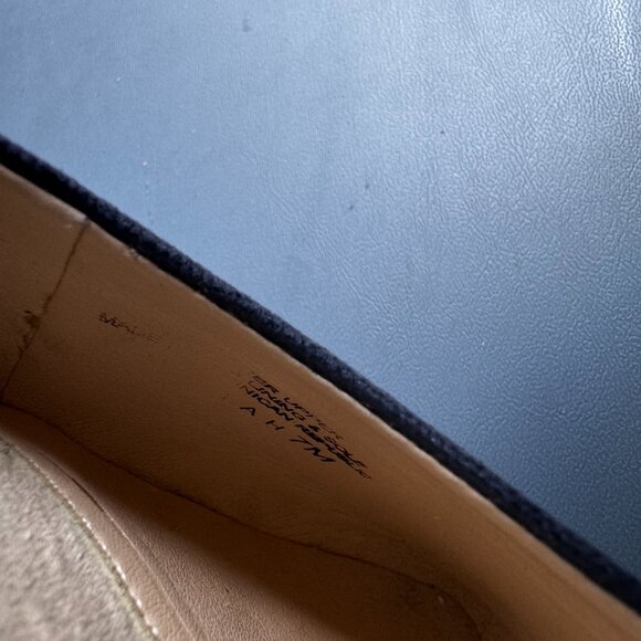 Womens Alex Marie Blue Leather Wedge Shoes Size 7M - Picture 11 of 14